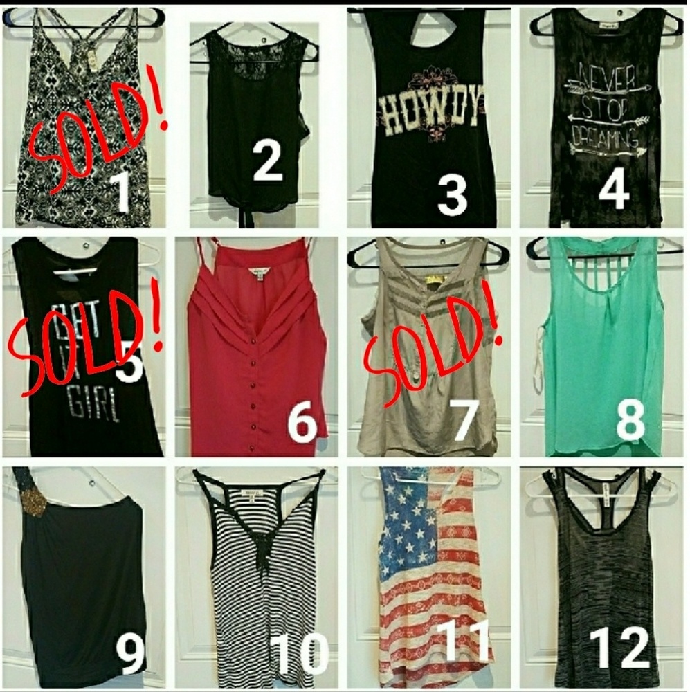 **ALL TANK TOPS 2 FOR $13**